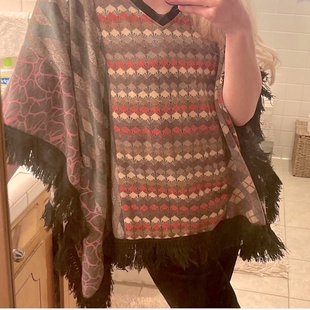 Sacred Thread brand vintage poncho